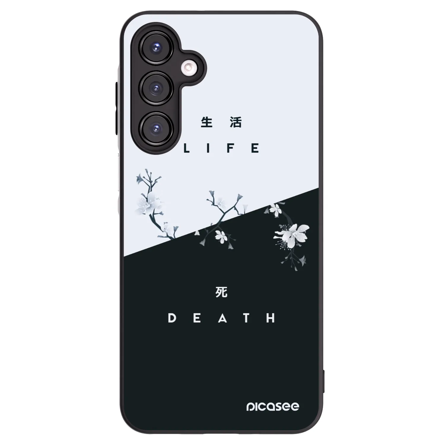Picasee crna silikonska maskica za Samsung Galaxy A16 4G - Life - Death
