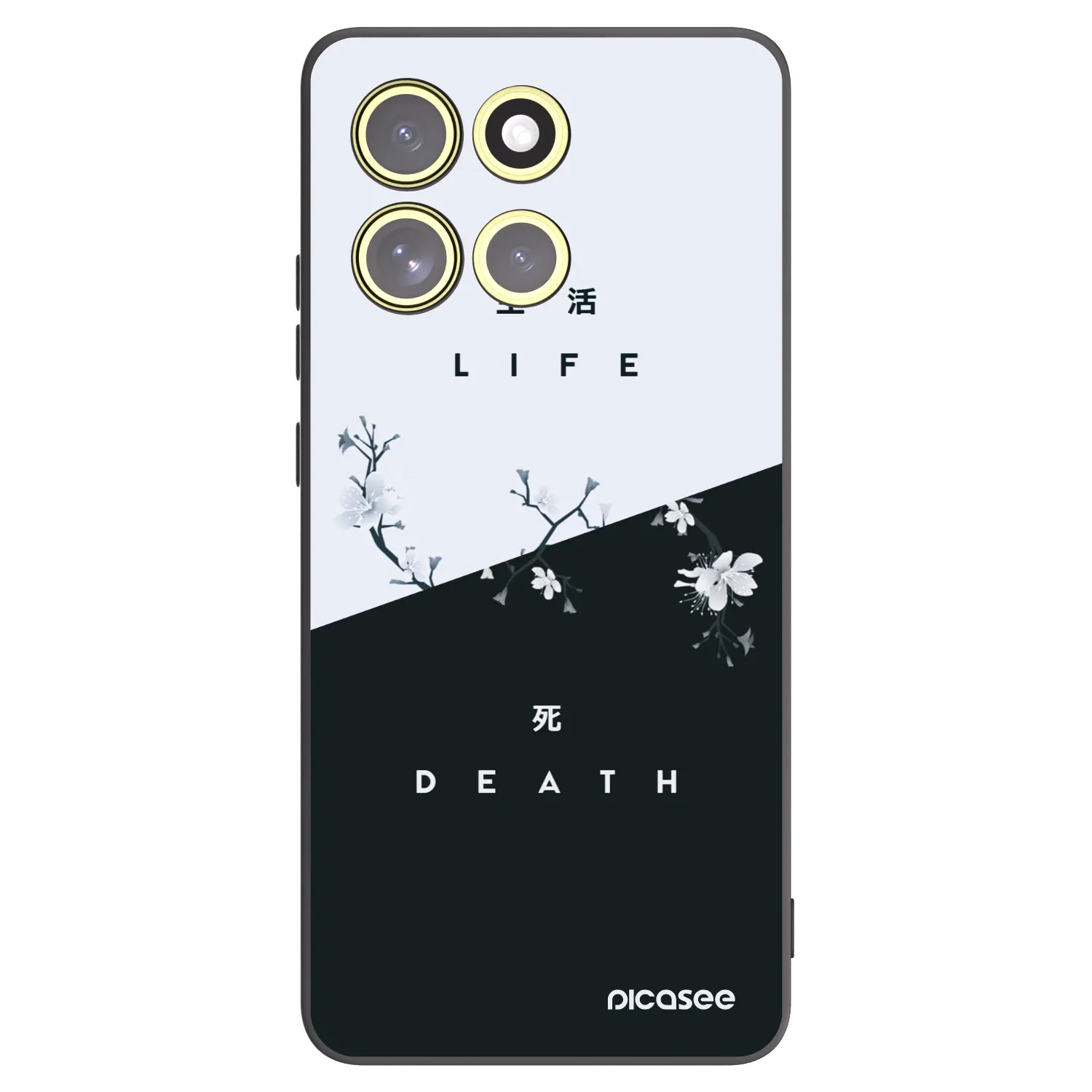 Picasee crna silikonska maskica za Motorola Moto G86 Power 5G - Life - Death