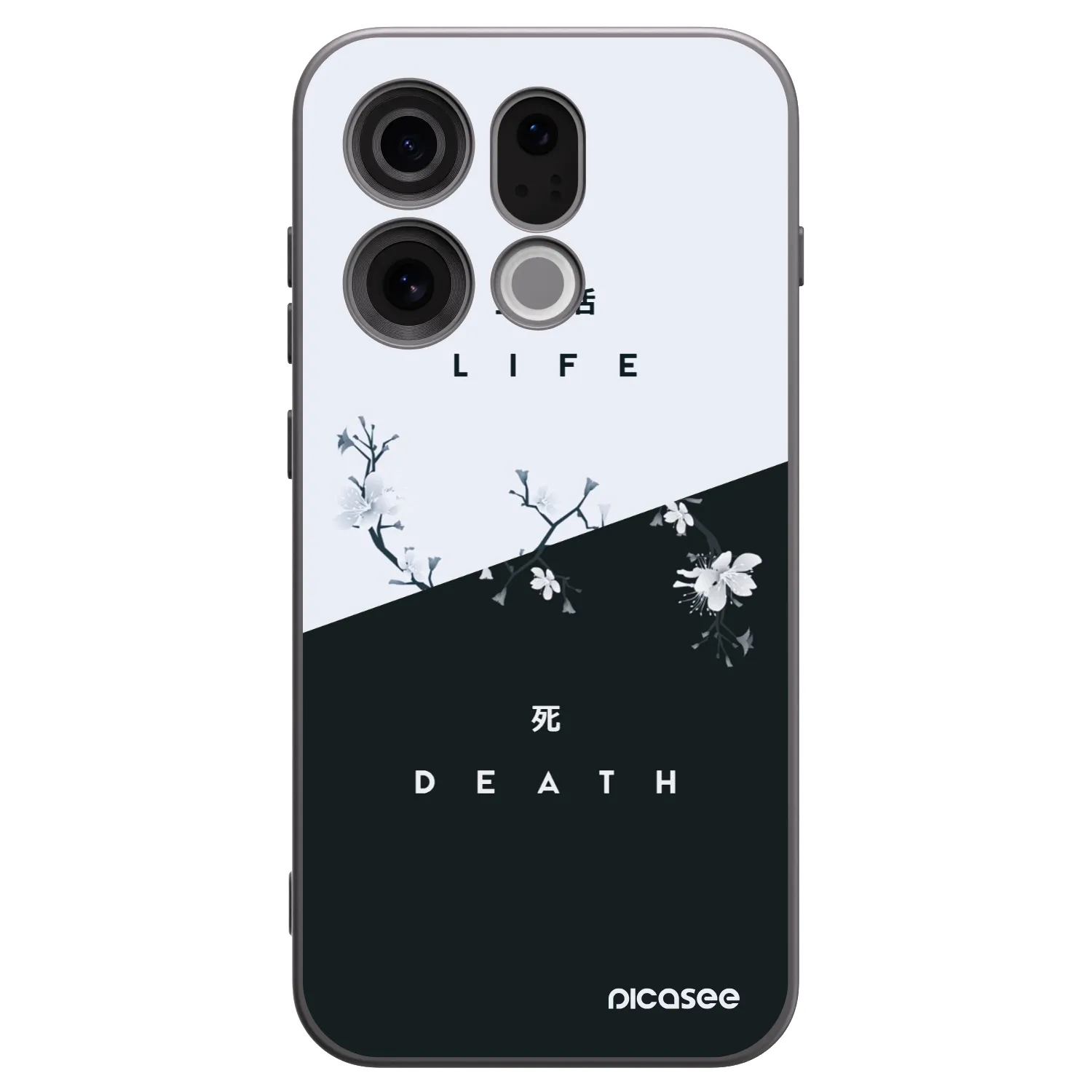Picasee crna silikonska maskica za OPPO Find X9 - Life - Death