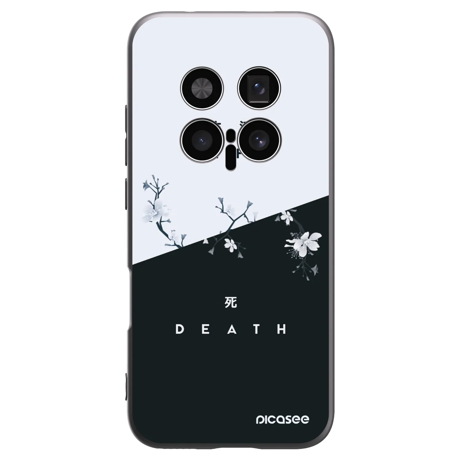 Picasee crna silikonska maskica za Honor Magic8 Pro 5G - Life - Death