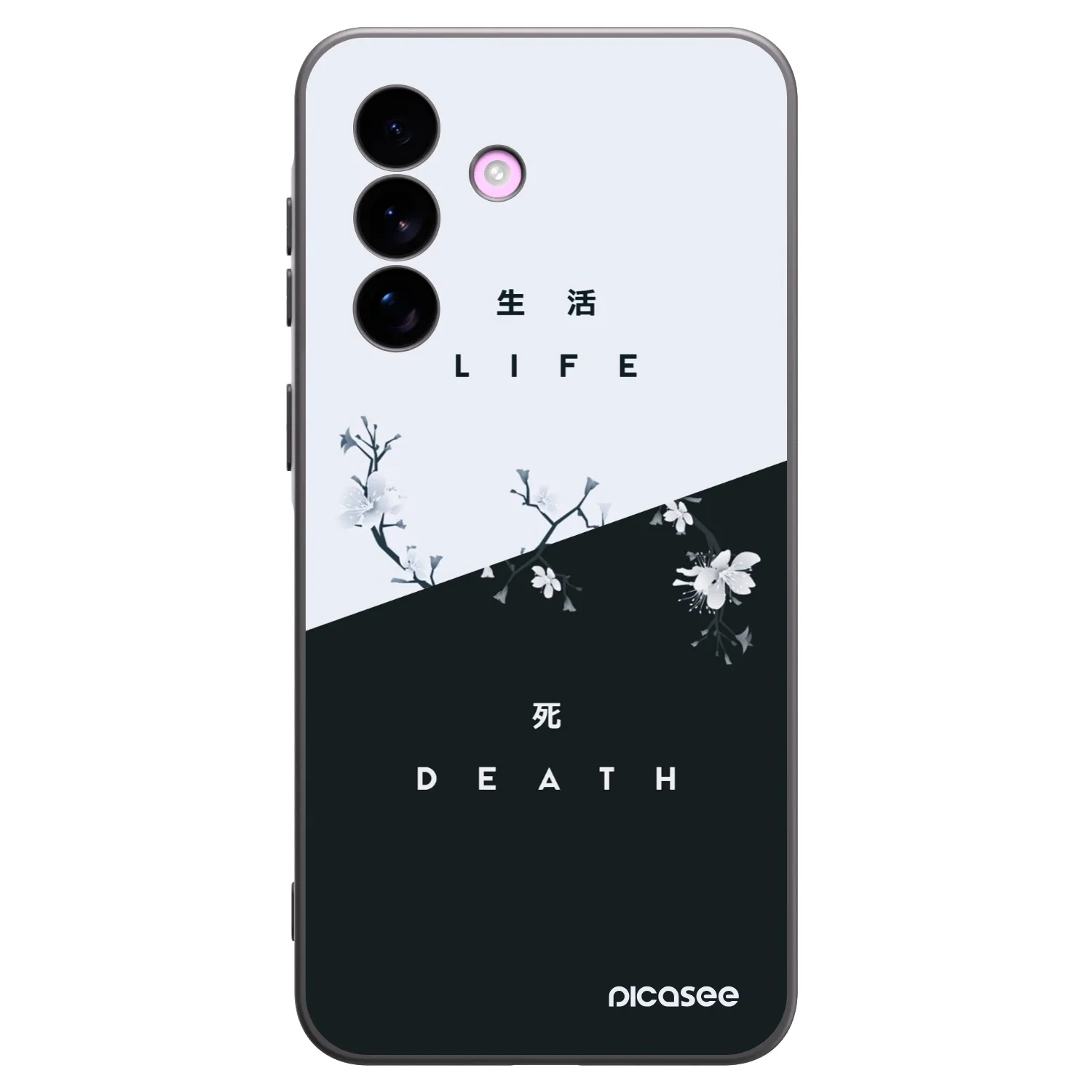 Picasee crna silikonska maskica za Samsung Galaxy A57 5G - Life - Death