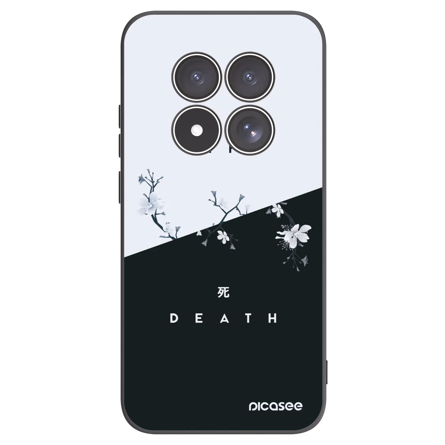 Picasee crna silikonska maskica za Xiaomi Redmi Note 15 Pro 5G - Life - Death