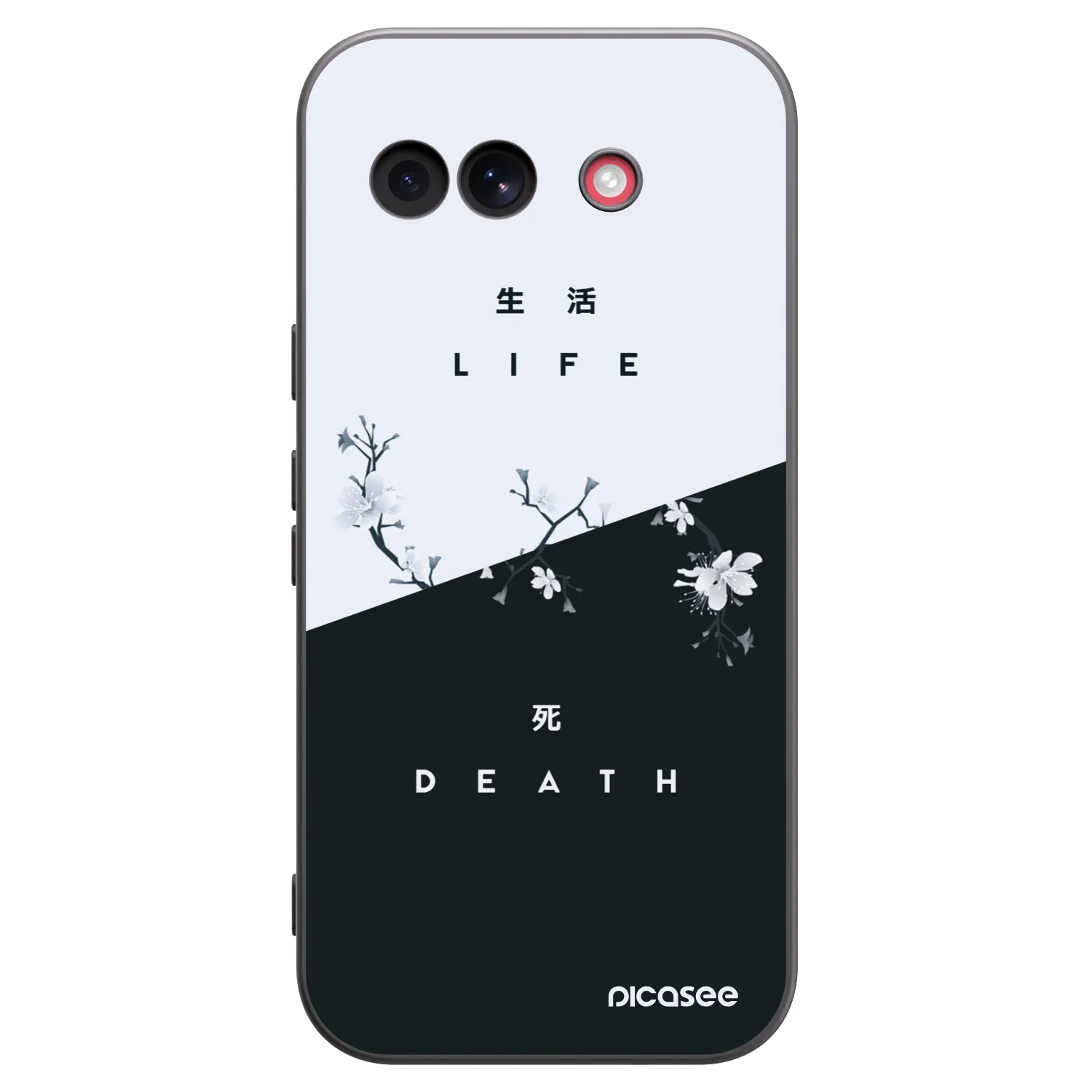 Picasee crna silikonska maskica za Google Pixel 10a - Life - Death