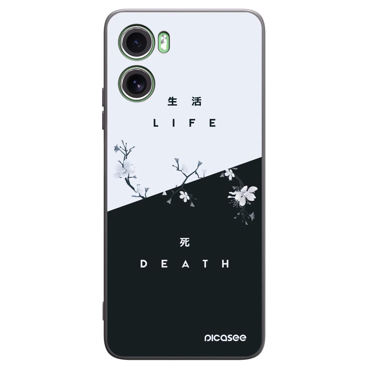 Picasee crna silikonska maskica za Motorola Moto G06 - Life - Death