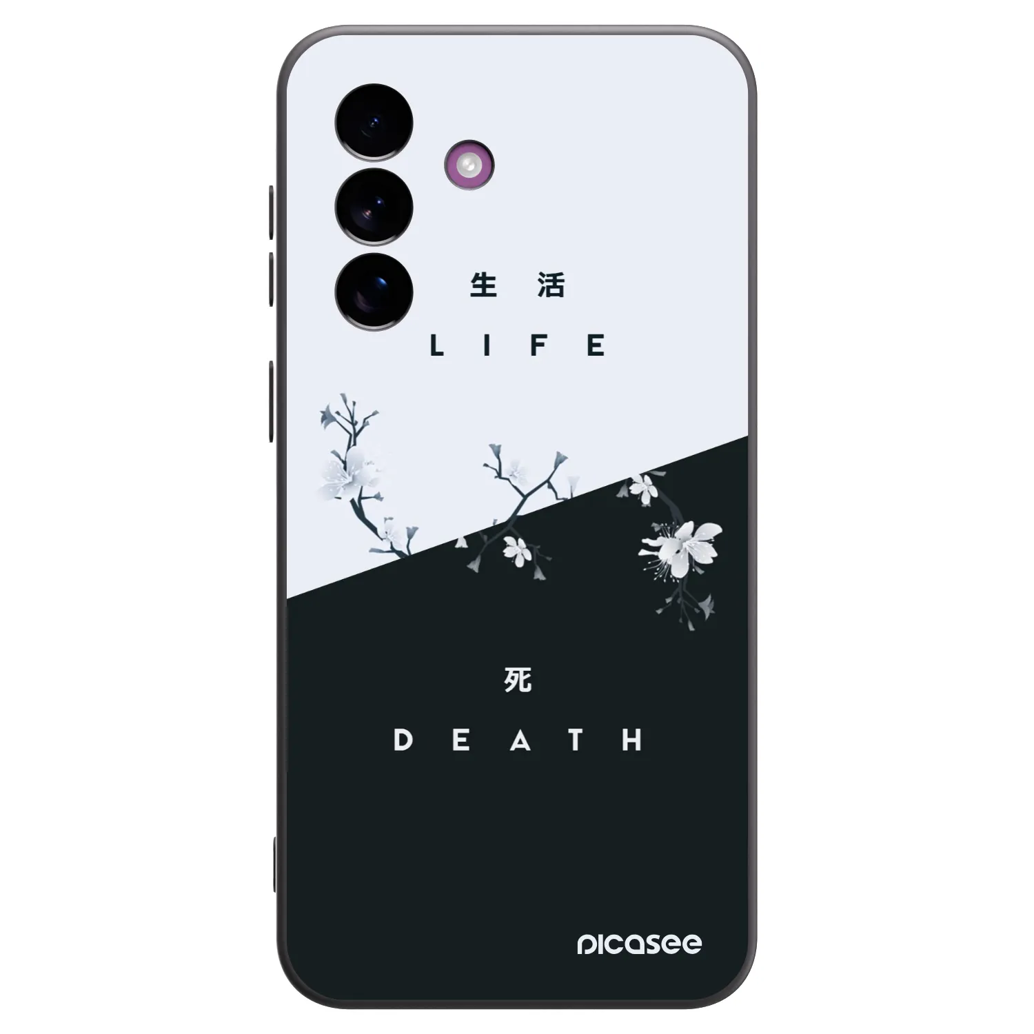 Picasee crna silikonska maskica za Samsung Galaxy A37 - Life - Death