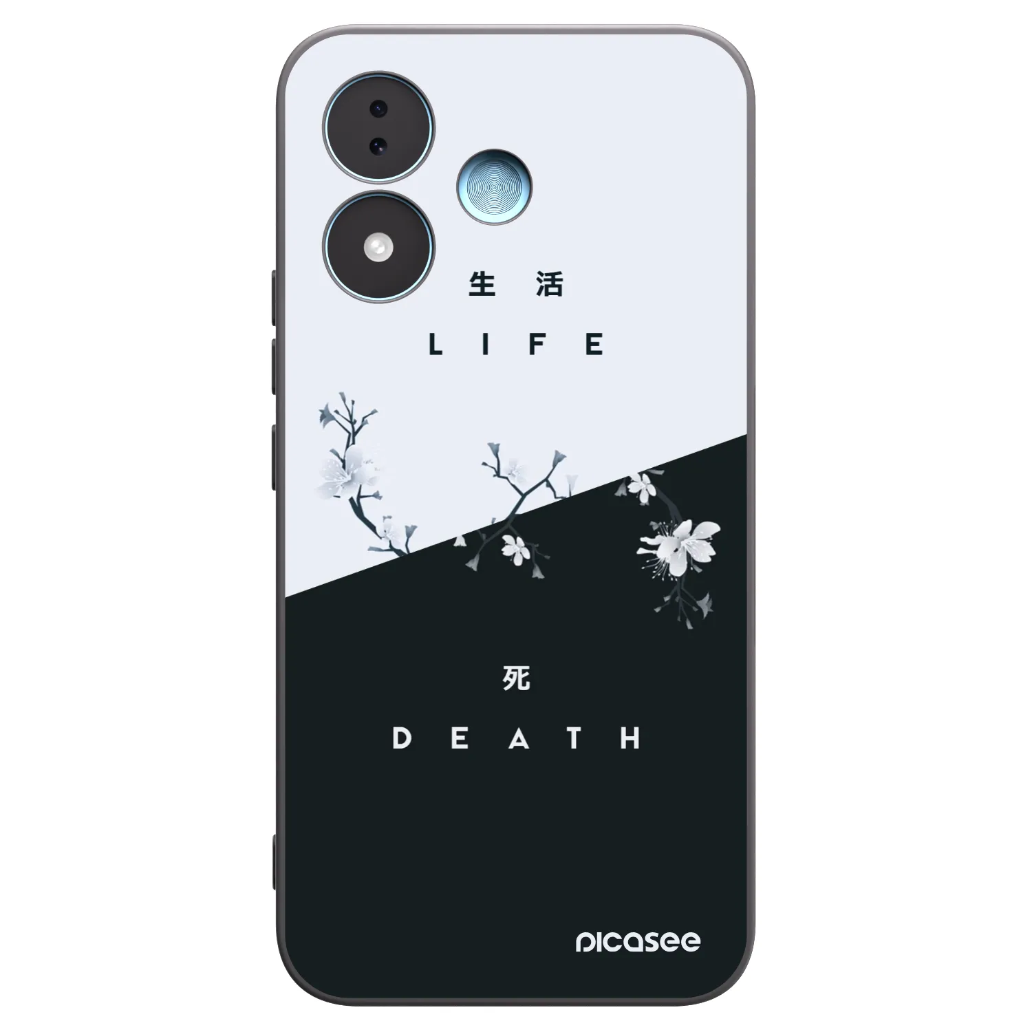 Picasee crna silikonska maskica za Xiaomi Redmi Note 17 5G - Life - Death