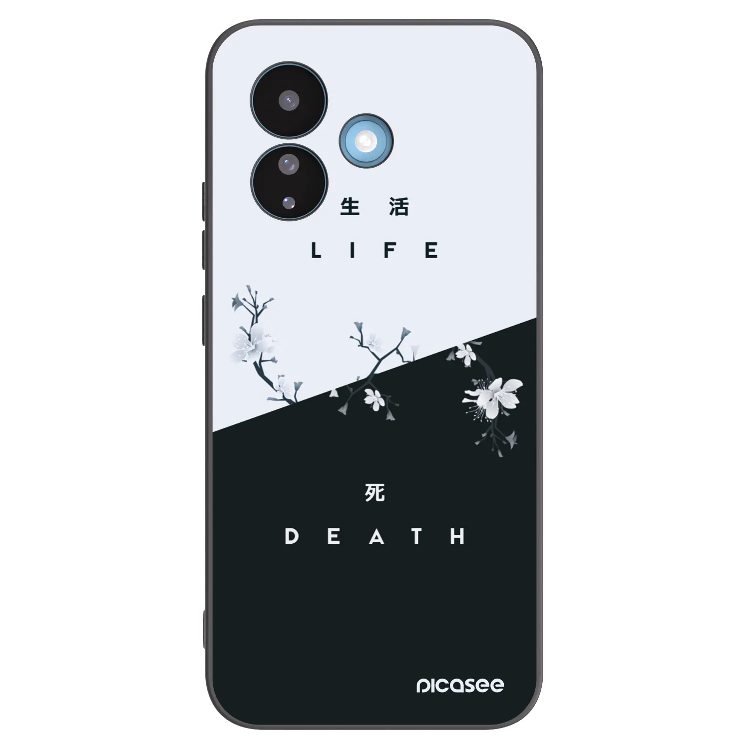 Picasee crna silikonska maskica za Xiaomi Redmi Note 17 Pro 5G - Life - Death