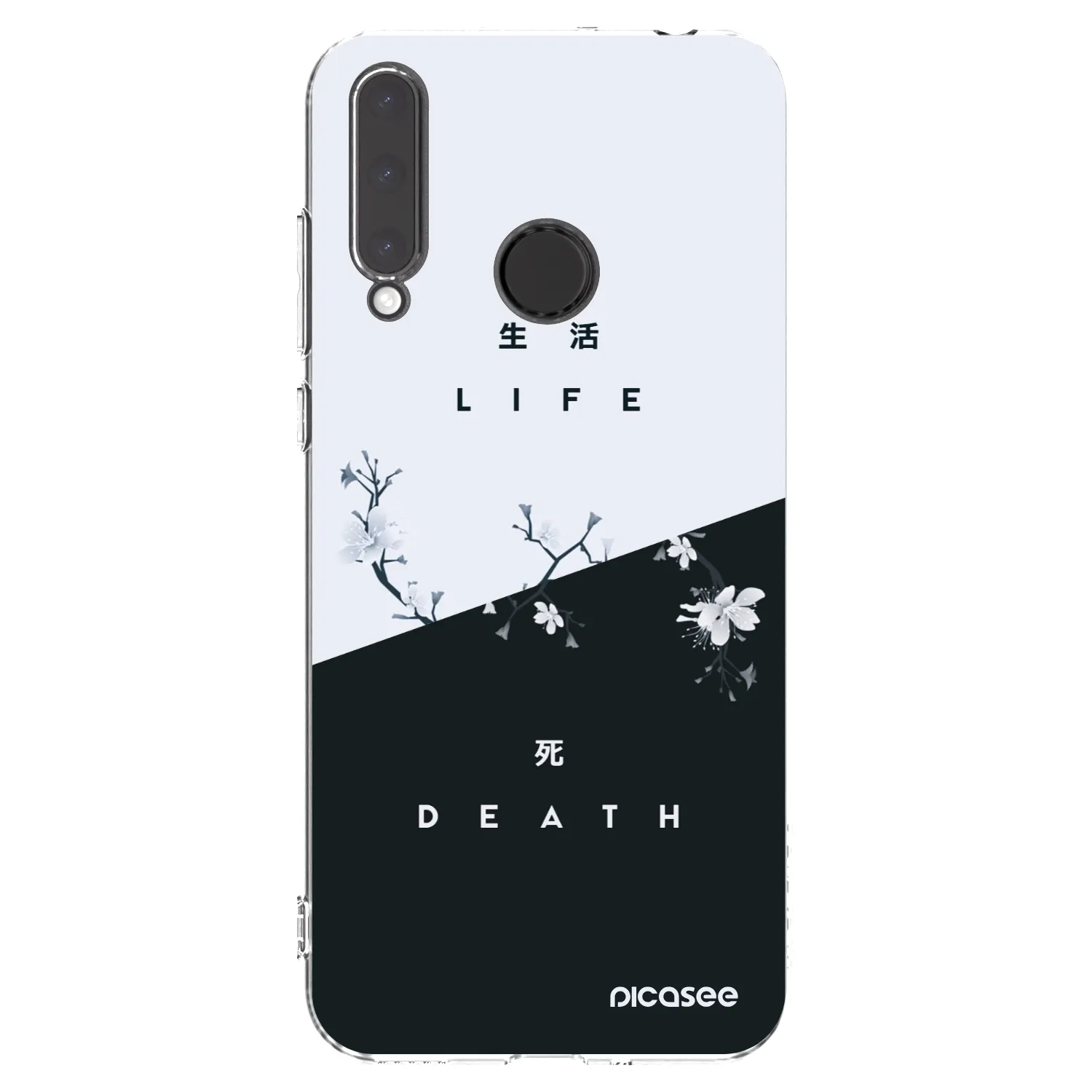 Picasee silikonska prozirna maskica za Honor 20 Lite - Life - Death