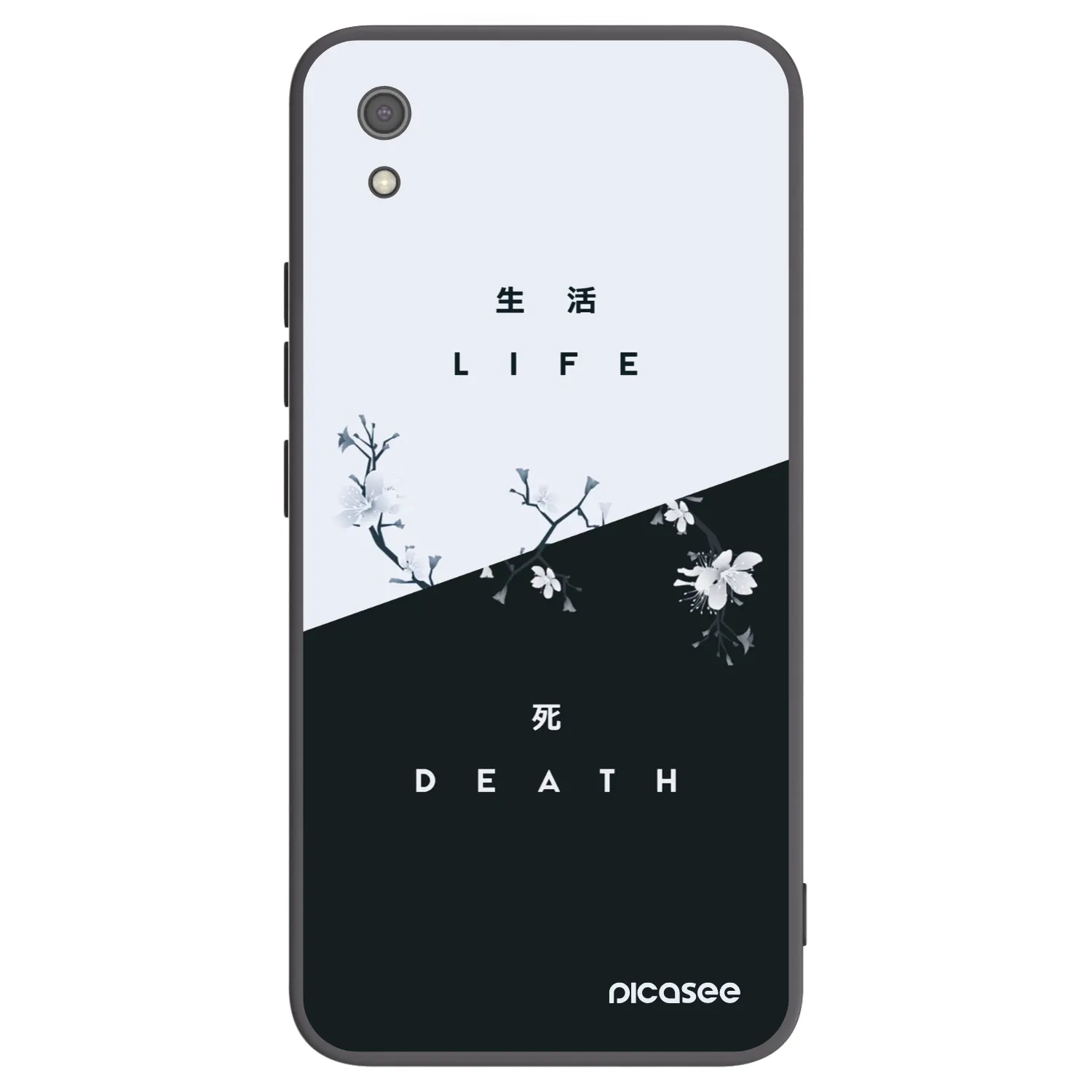 Picasee crna silikonska maskica za Xiaomi Redmi 7A - Life - Death