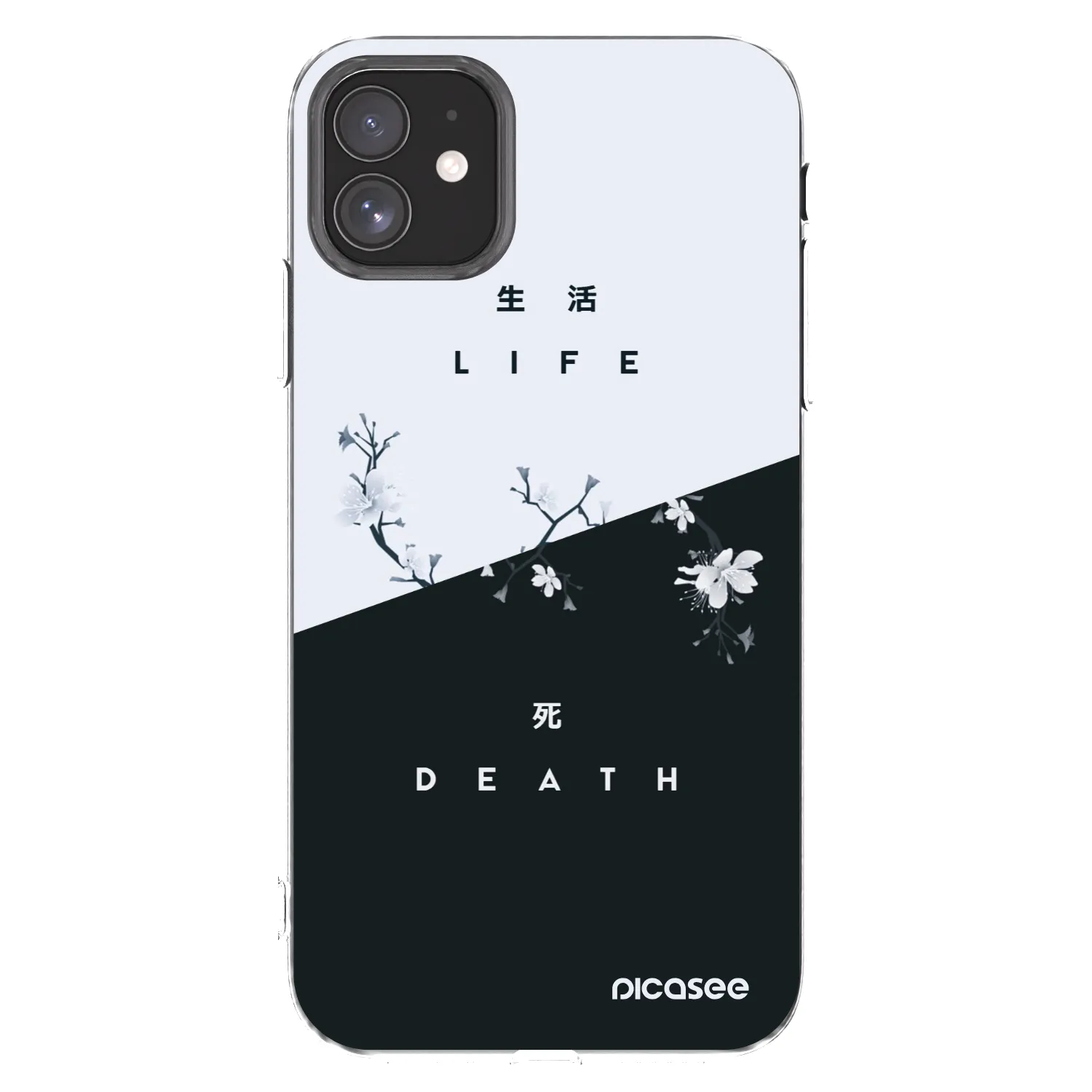 Picasee silikonska prozirna maskica za Apple iPhone 11 - Life - Death