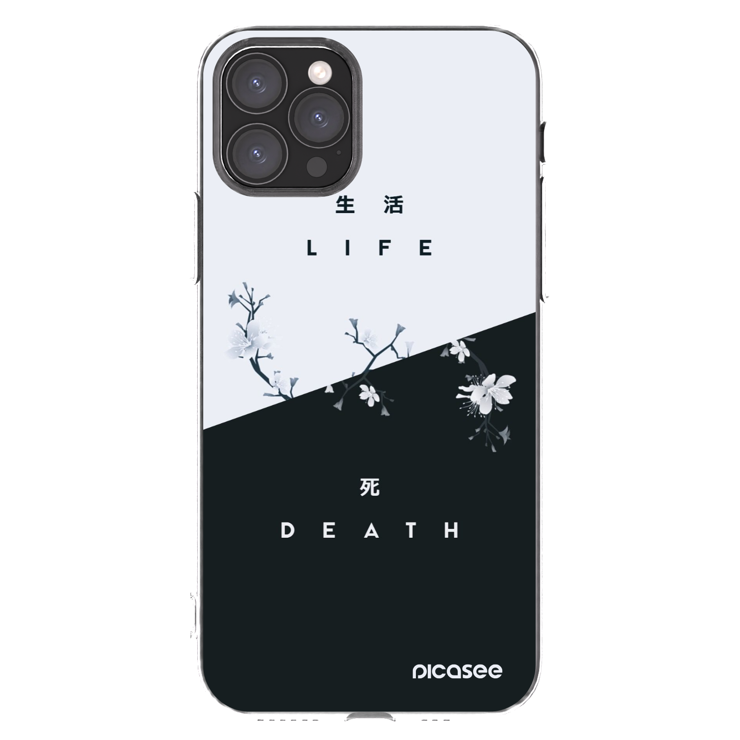 Picasee silikonska prozirna maskica za Apple iPhone 11 Pro - Life - Death