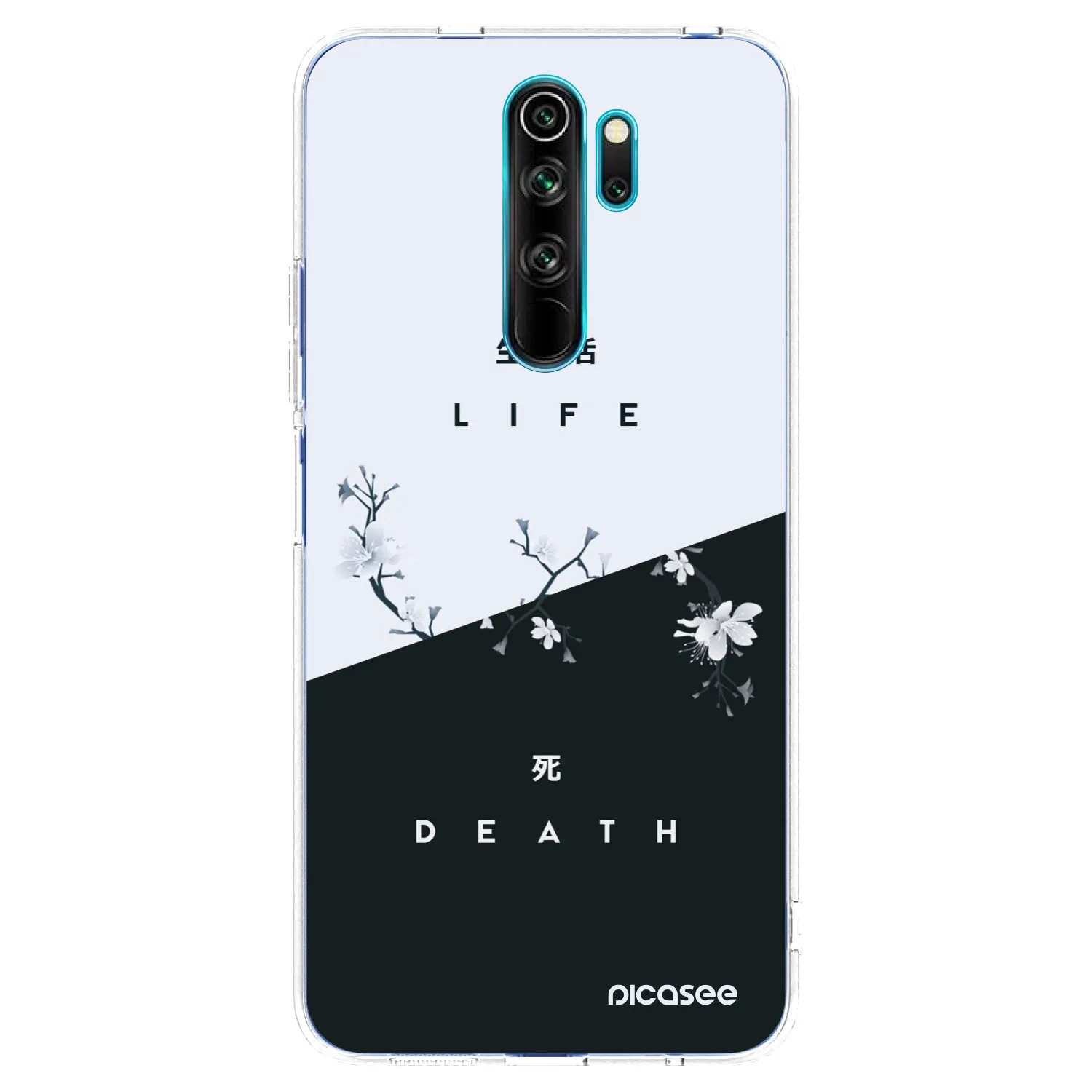Picasee silikonska prozirna maskica za Xiaomi Redmi Note 8 Pro - Life - Death