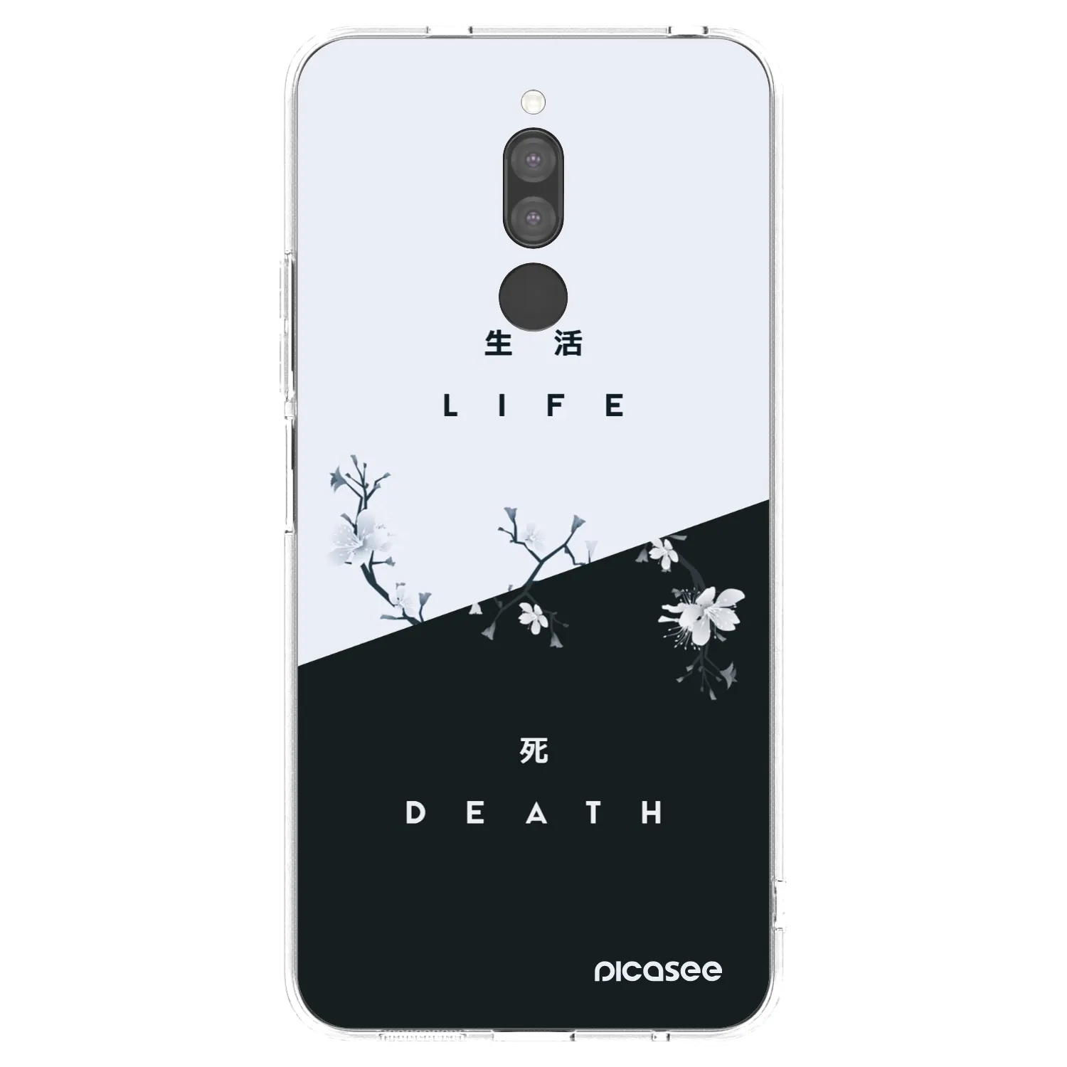 Picasee silikonska prozirna maskica za Xiaomi Redmi 8 - Life - Death