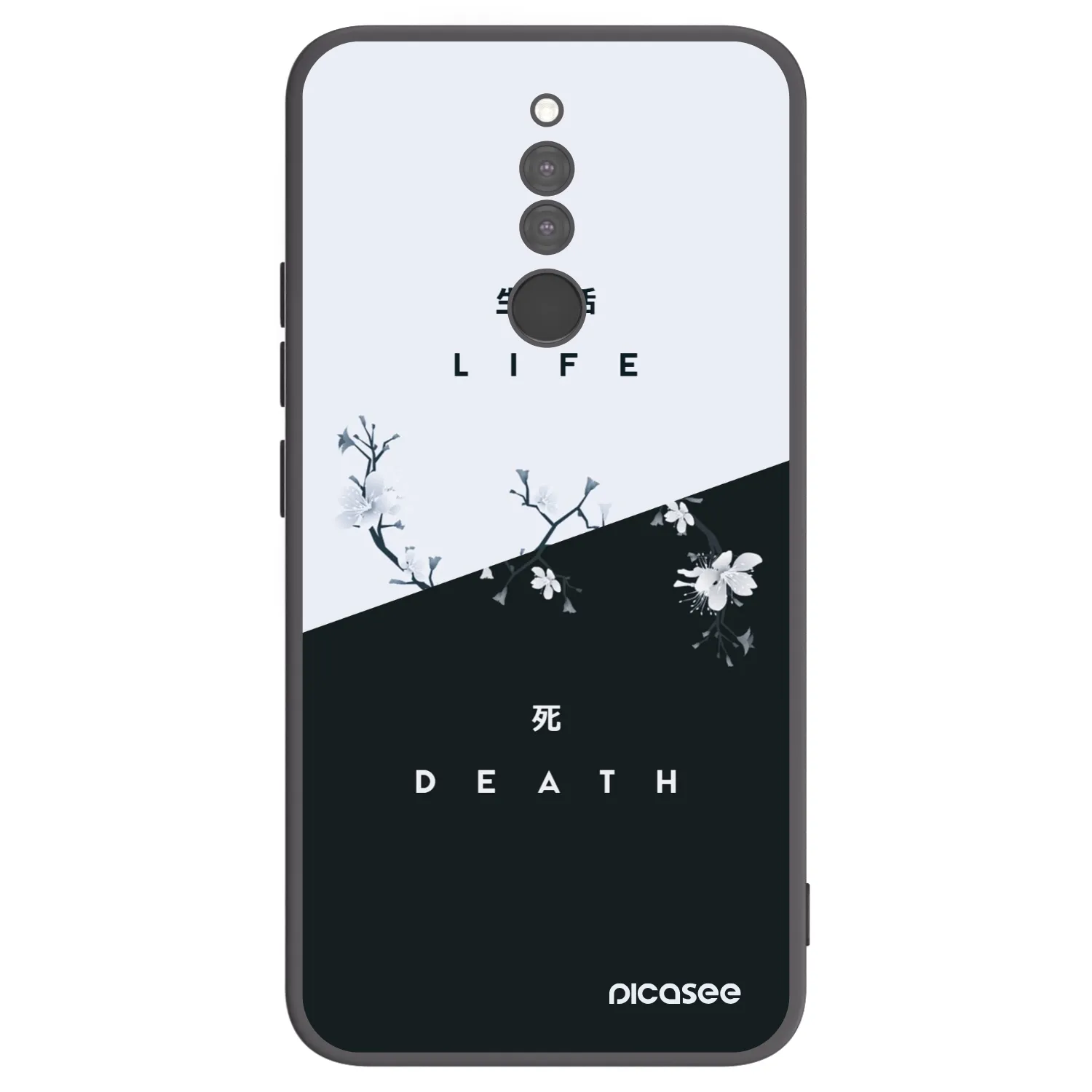 Picasee crna silikonska maskica za Xiaomi Redmi 8 - Life - Death