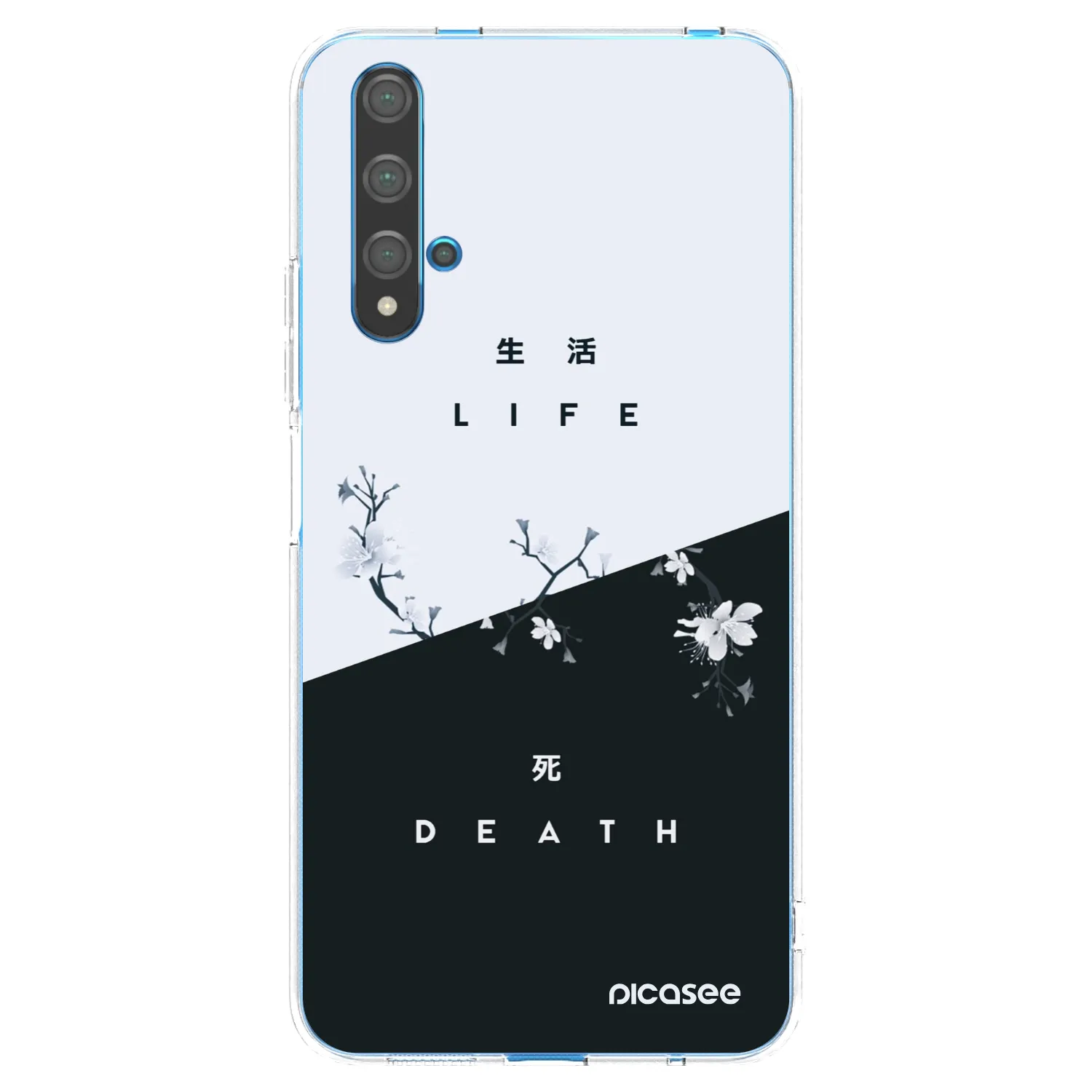 Picasee silikonska prozirna maskica za Huawei Nova 5T - Life - Death