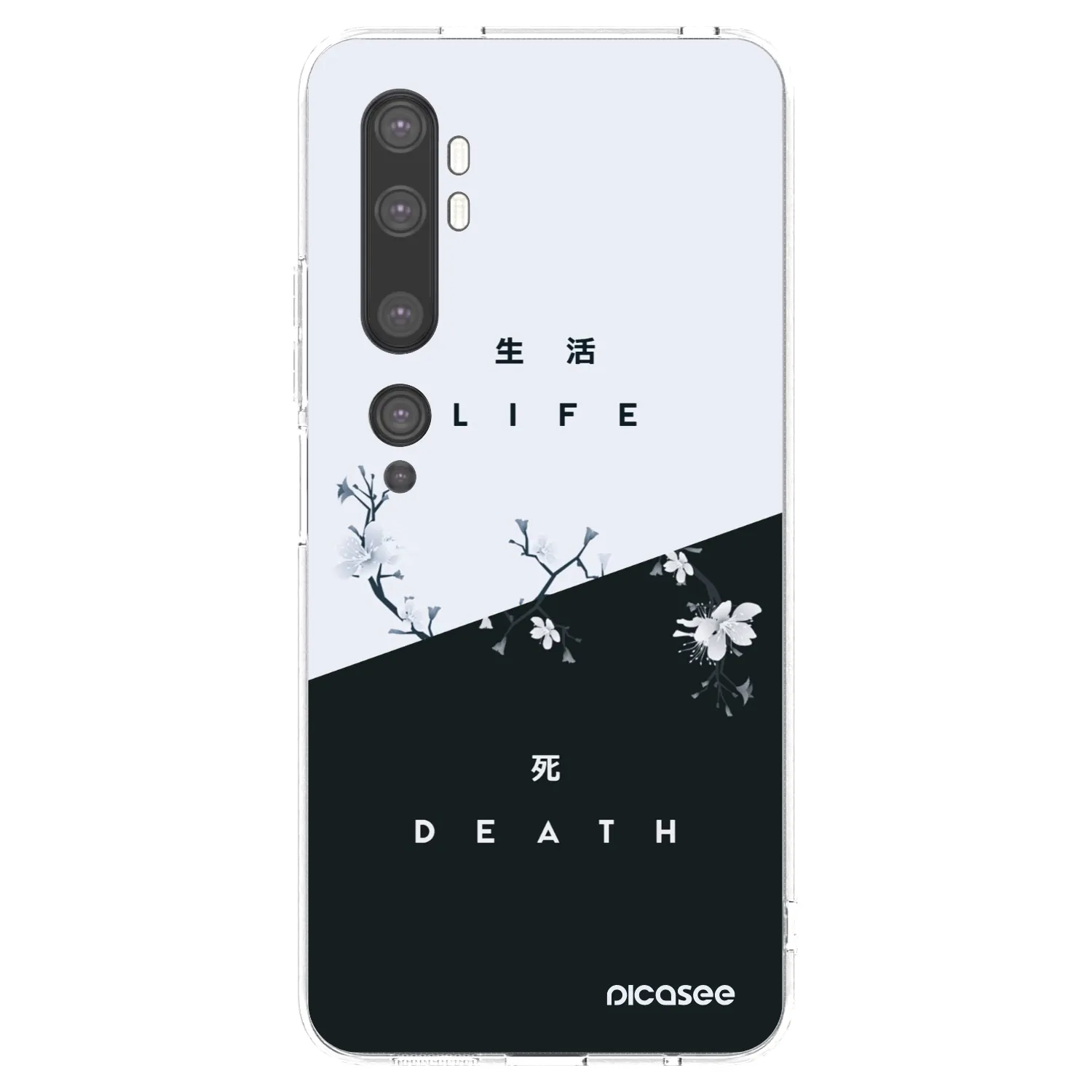 Picasee silikonska prozirna maskica za Xiaomi Mi Note 10 (Pro) - Life - Death