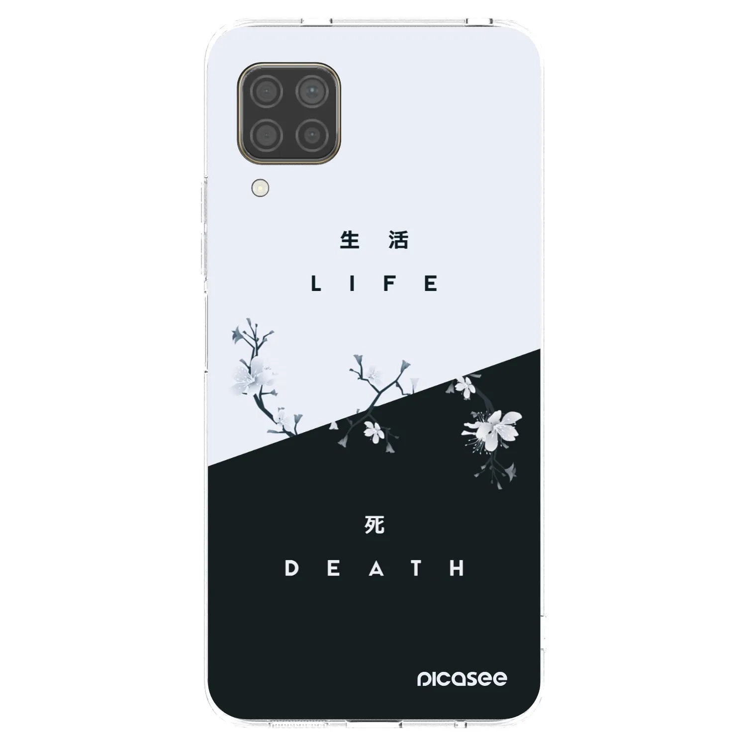 Picasee silikonska prozirna maskica za Huawei P40 Lite - Life - Death