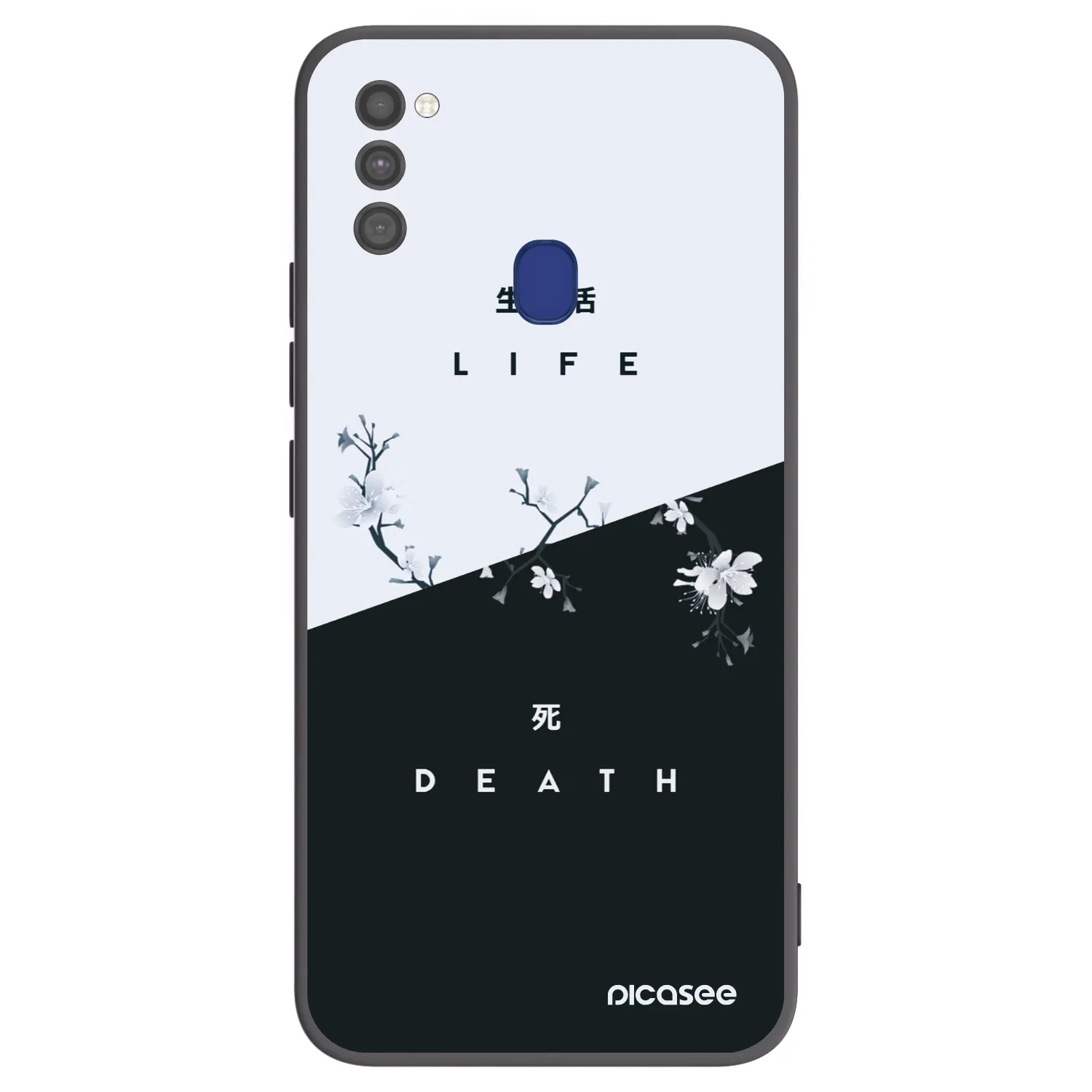 Picasee crna silikonska maskica za Samsung Galaxy M21 M215F - Life - Death