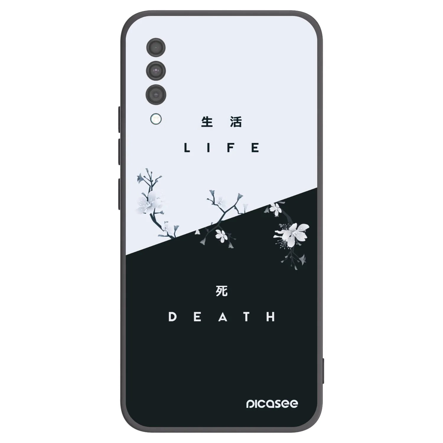 Picasee crna silikonska maskica za Samsung Galaxy A30s A307F - Life - Death