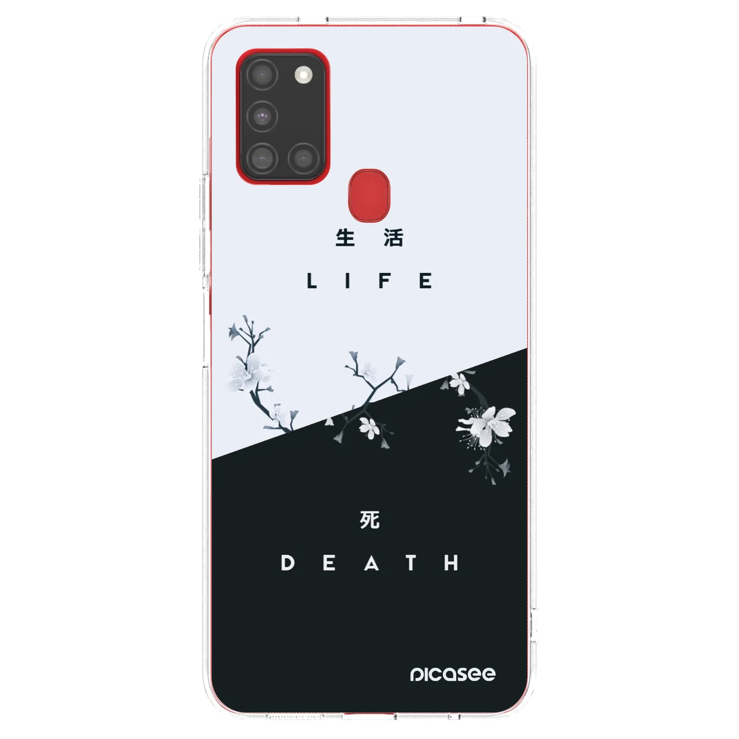 Picasee silikonska prozirna maskica za Samsung Galaxy A21s - Life - Death