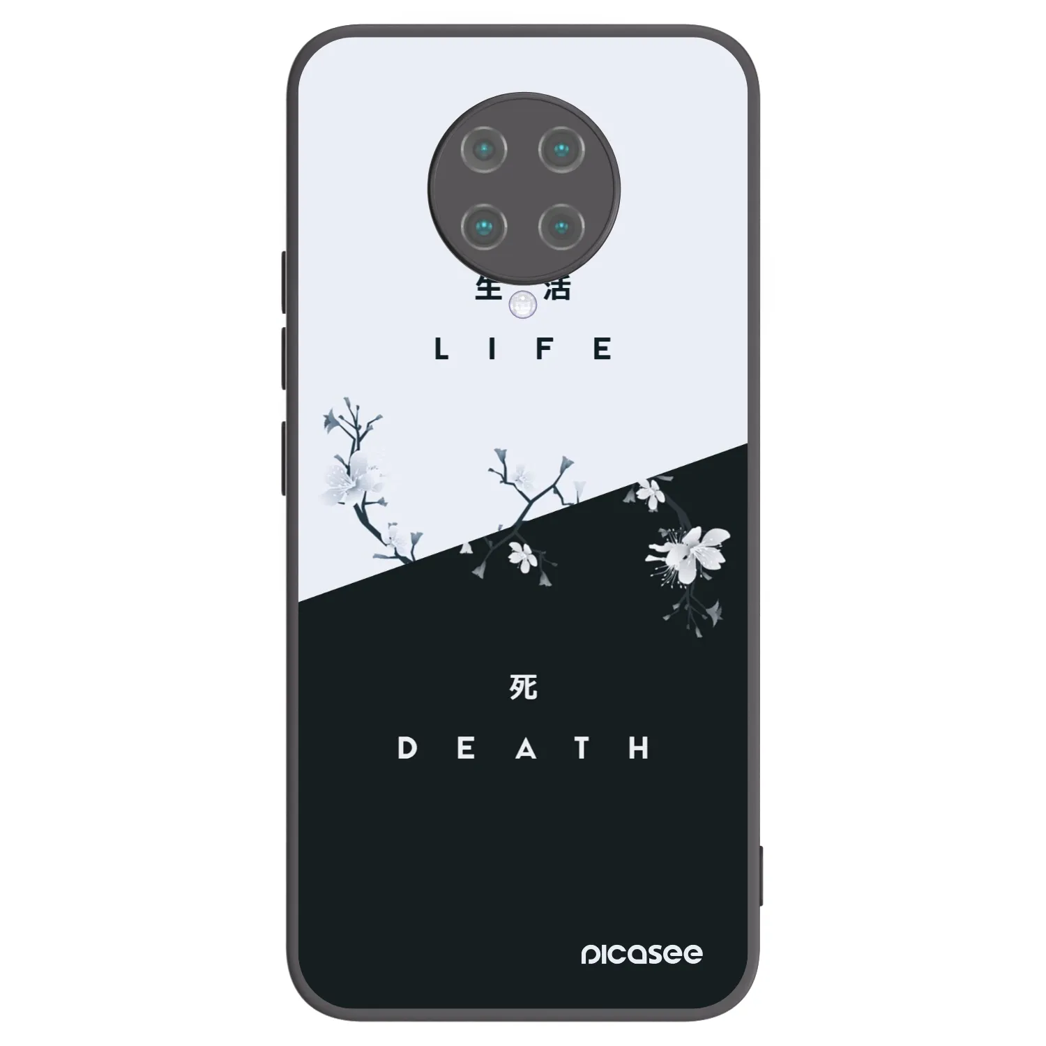 Picasee crna silikonska maskica za Xiaomi Poco F2 Pro - Life - Death