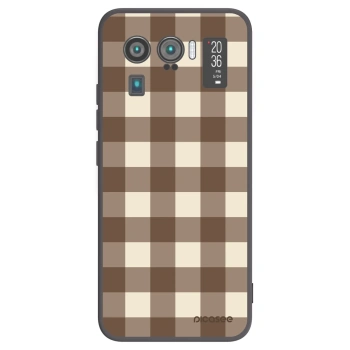 Picasee crna silikonska maskica za Xiaomi Mi 11 Ultra - Brown grid