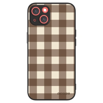 Picasee ULTIMATE CASE MagSafe za Apple iPhone 13 - Brown grid