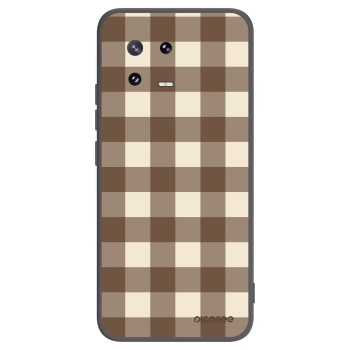 Picasee crna silikonska maskica za Xiaomi 13 Pro - Brown grid