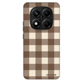 Maskica za Xiaomi Redmi Note 14 Pro+ 5G - Brown grid