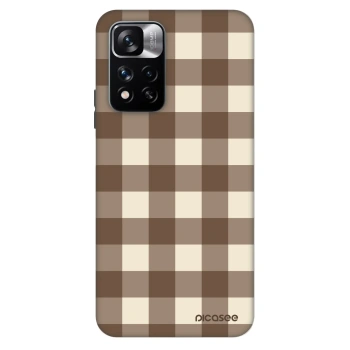 Maskica za Xiaomi Redmi Note 11 Pro 5G - Brown grid