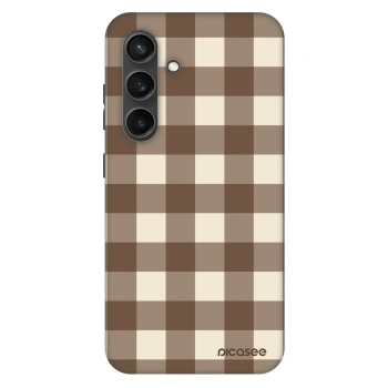 Maskica za Samsung Galaxy S24+ S926B 5G - Brown grid