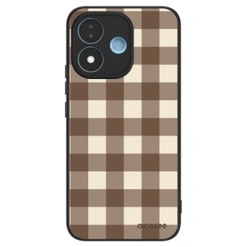 Maskica za Xiaomi Redmi Note 17 5G - Brown grid