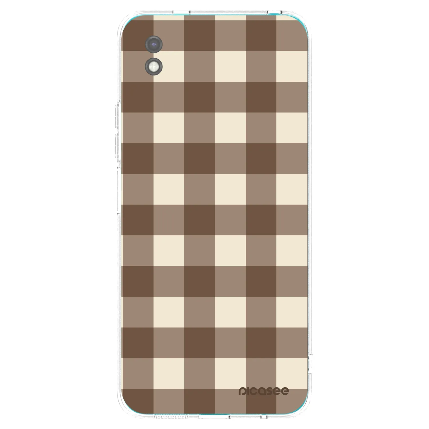 Picasee crna silikonska maskica za Xiaomi Redmi 9A - Brown grid