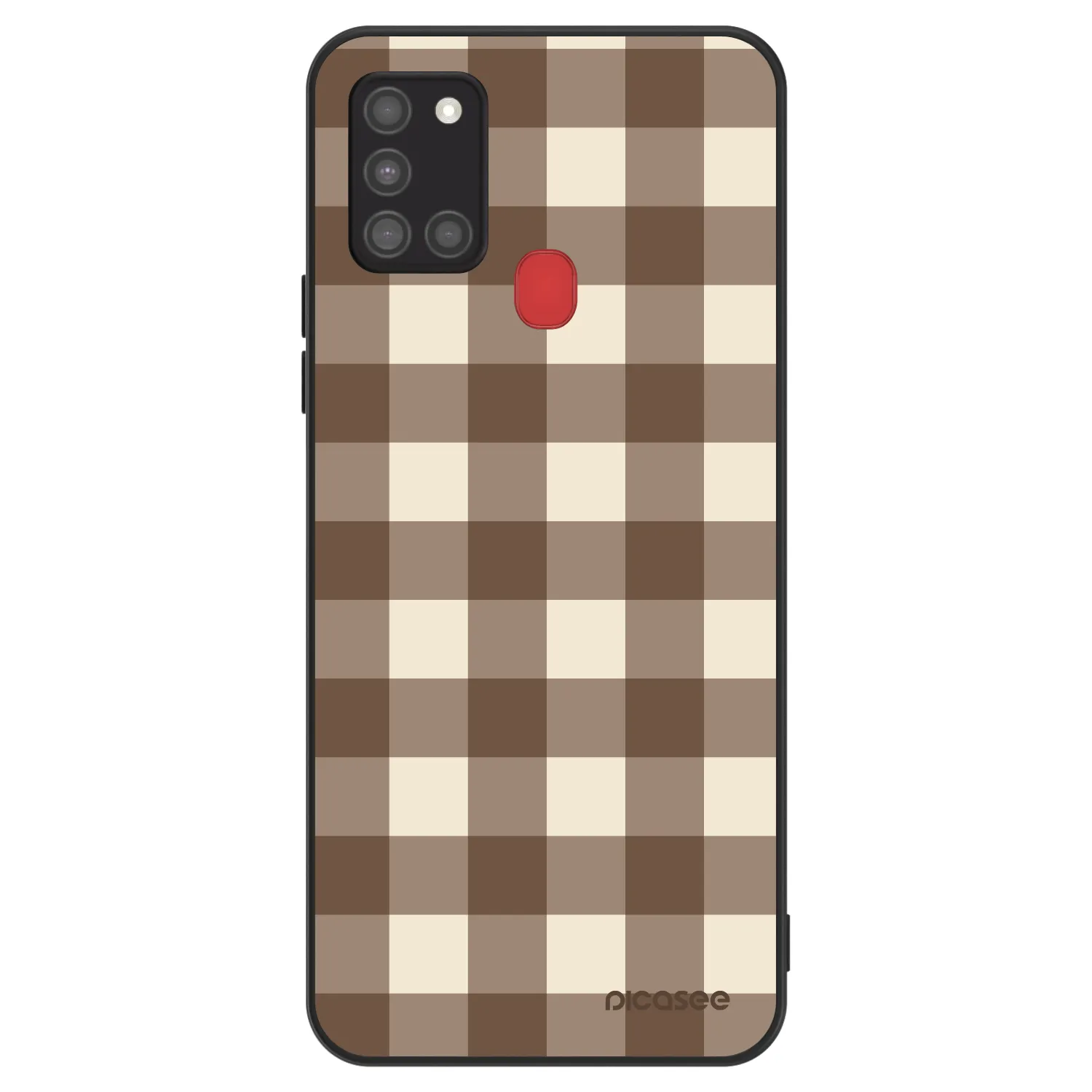 Picasee ULTIMATE CASE za Samsung Galaxy A21s - Brown grid