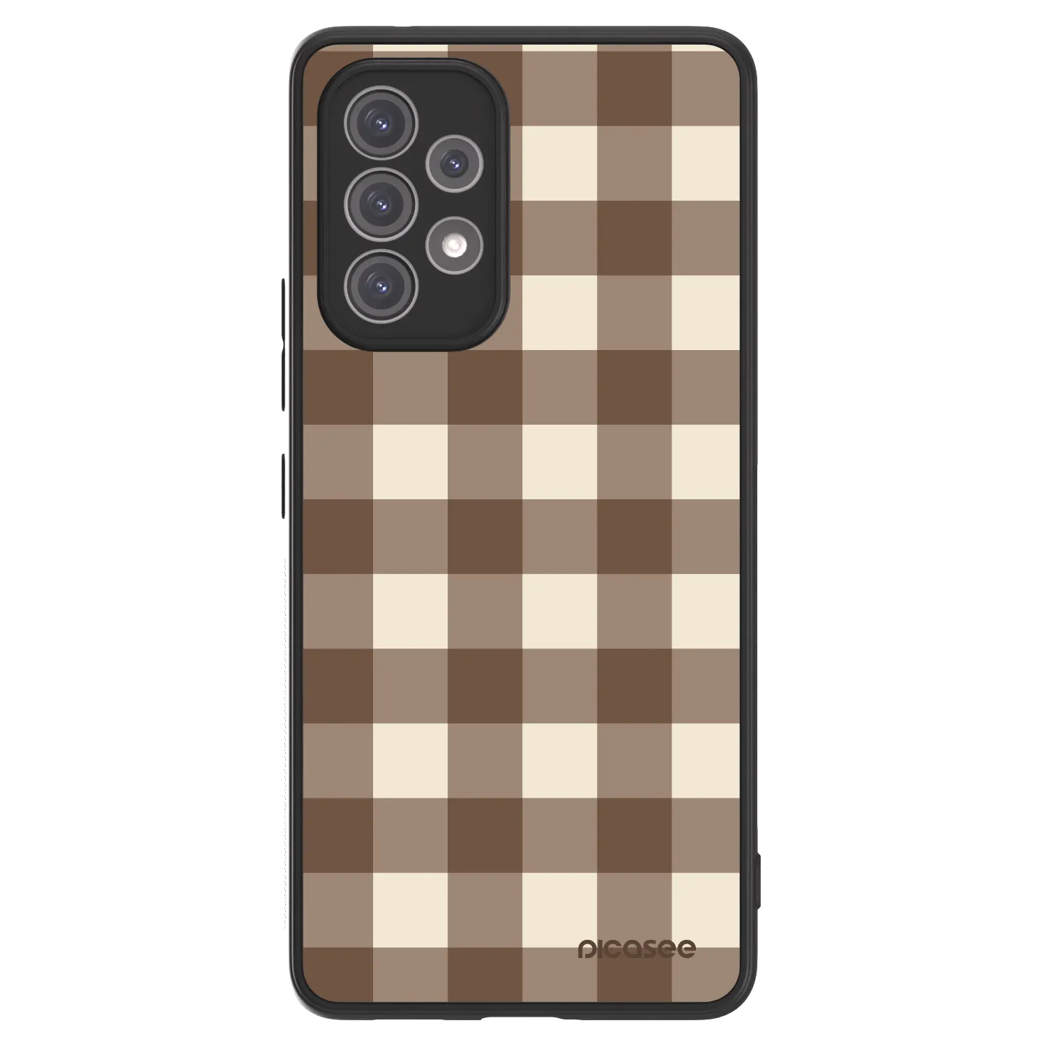 Picasee ULTIMATE CASE za Samsung Galaxy A52 5G A525F - Brown grid