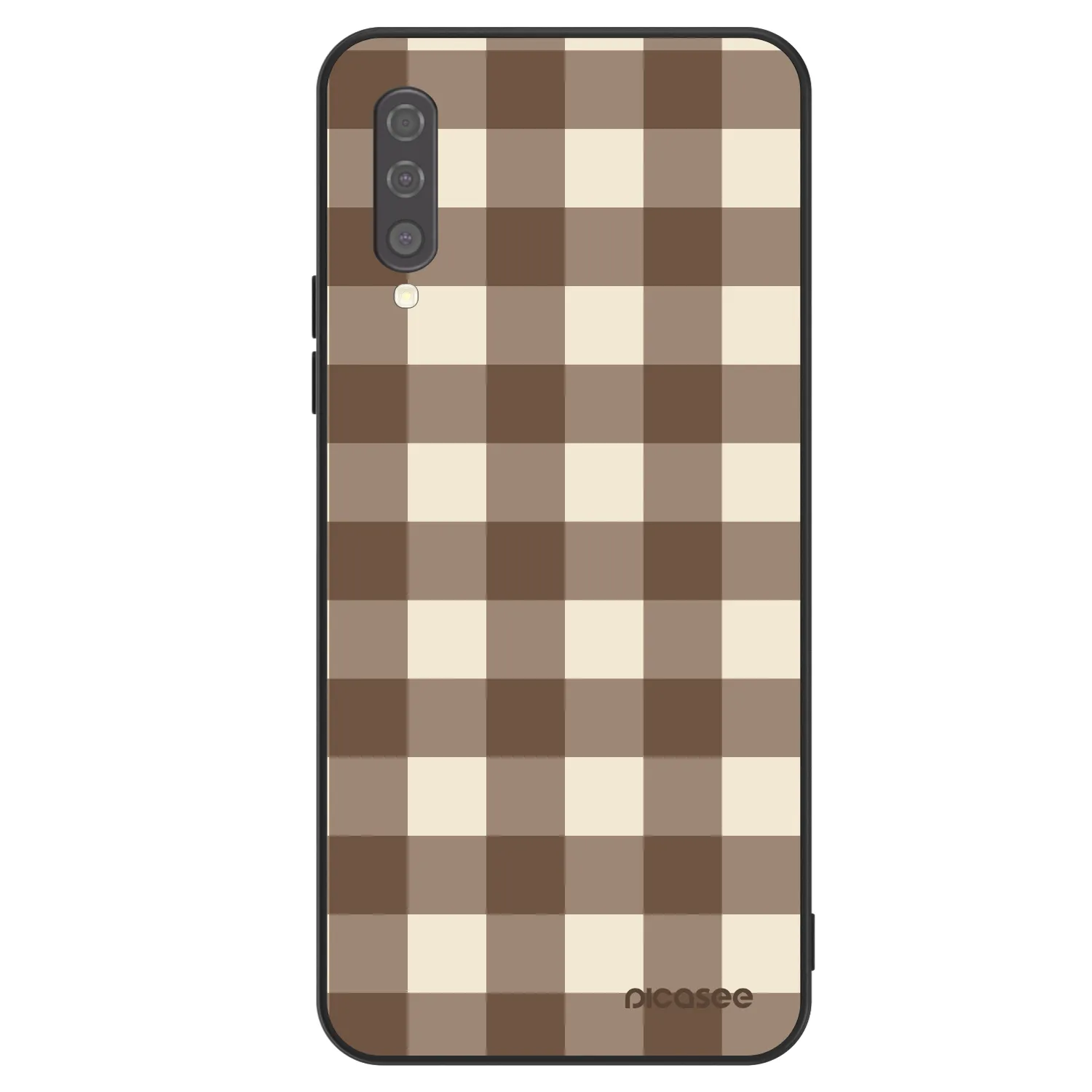 Picasee ULTIMATE CASE za Samsung Galaxy A50 A505F - Brown grid