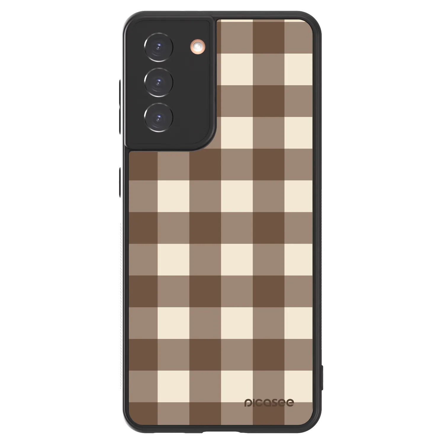 Picasee ULTIMATE CASE za Samsung Galaxy S21 5G G991B - Brown grid