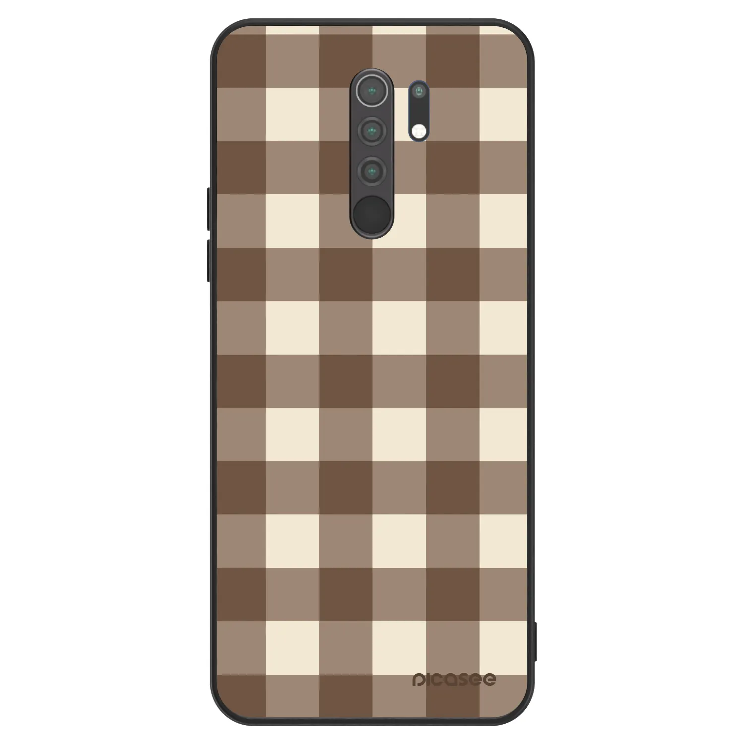 Picasee ULTIMATE CASE za Xiaomi Redmi 9 - Brown grid