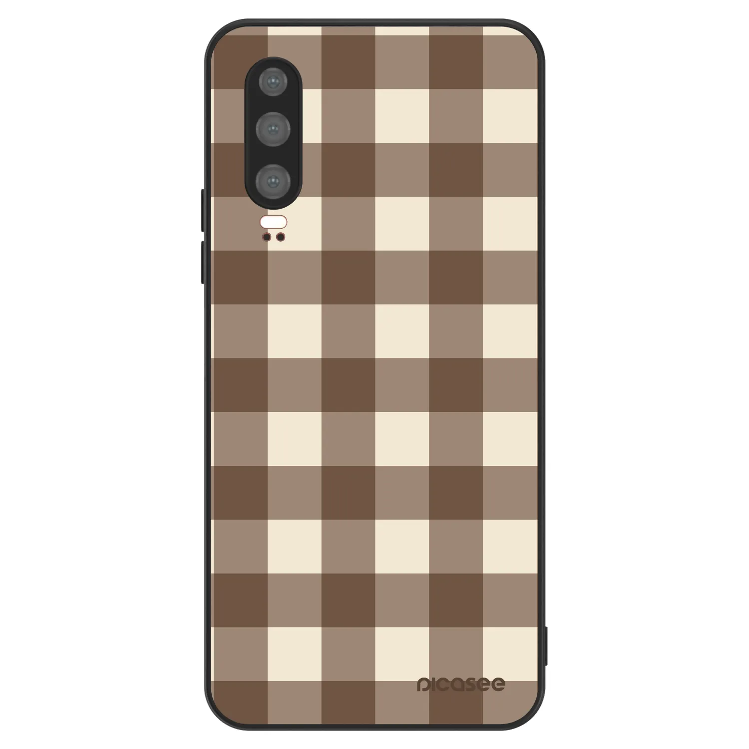 Picasee ULTIMATE CASE za Huawei P30 - Brown grid