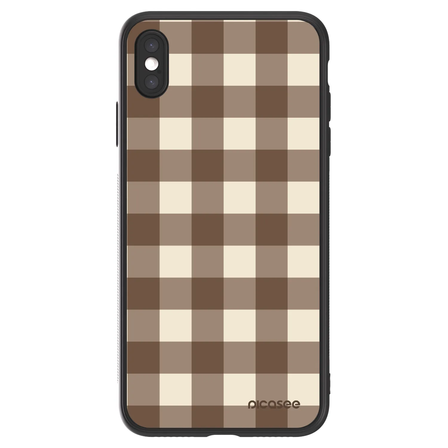 Picasee ULTIMATE CASE za Apple iPhone XS Max - Brown grid
