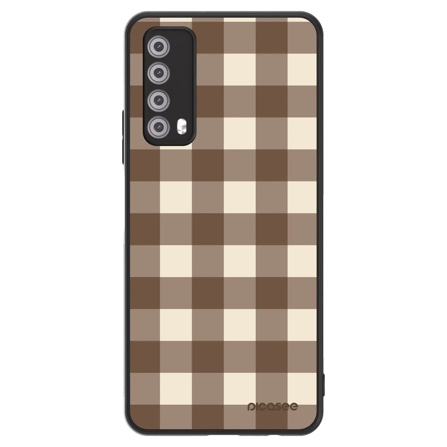 Picasee ULTIMATE CASE za Huawei P Smart 2021 - Brown grid