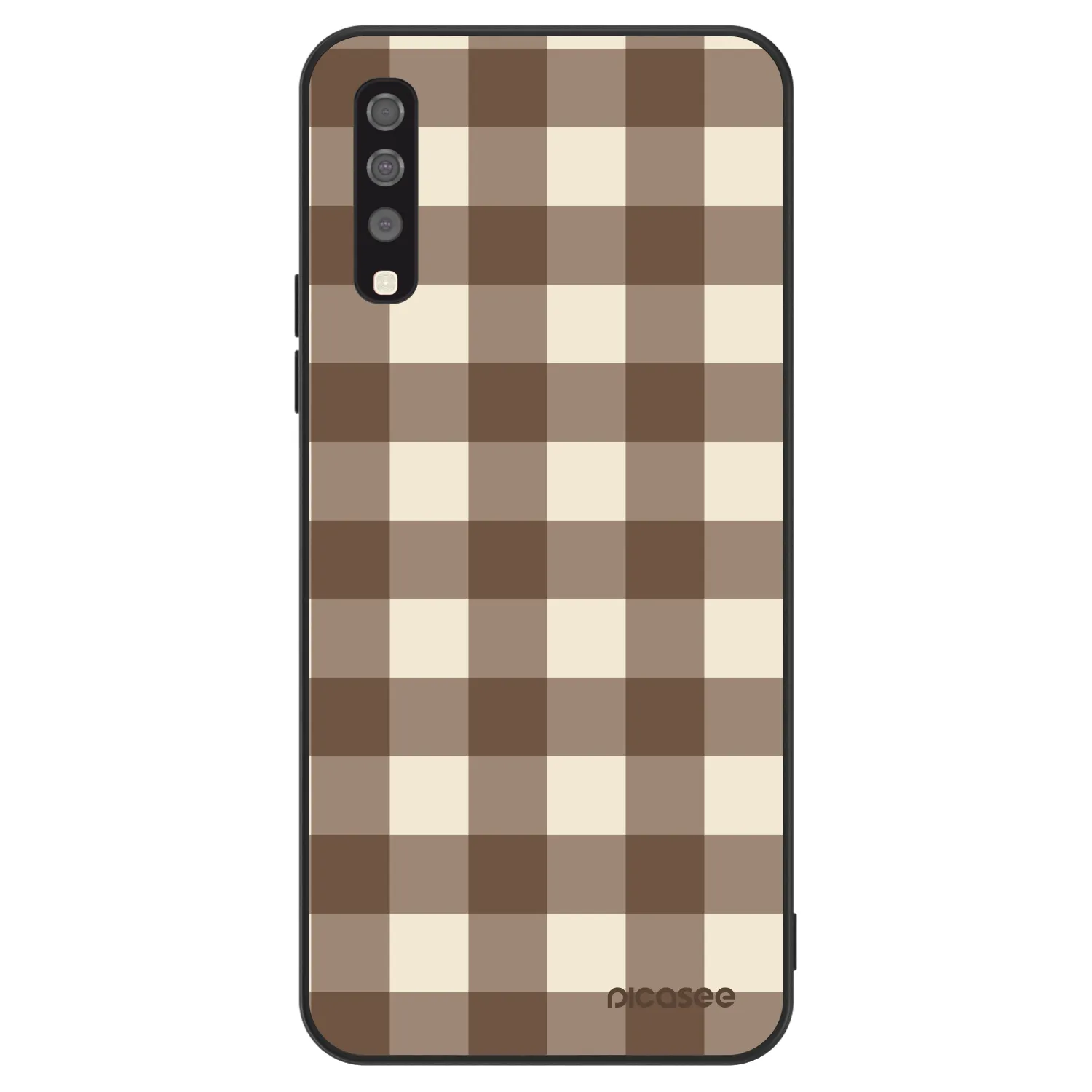 Picasee ULTIMATE CASE za Samsung Galaxy A70 A705F - Brown grid