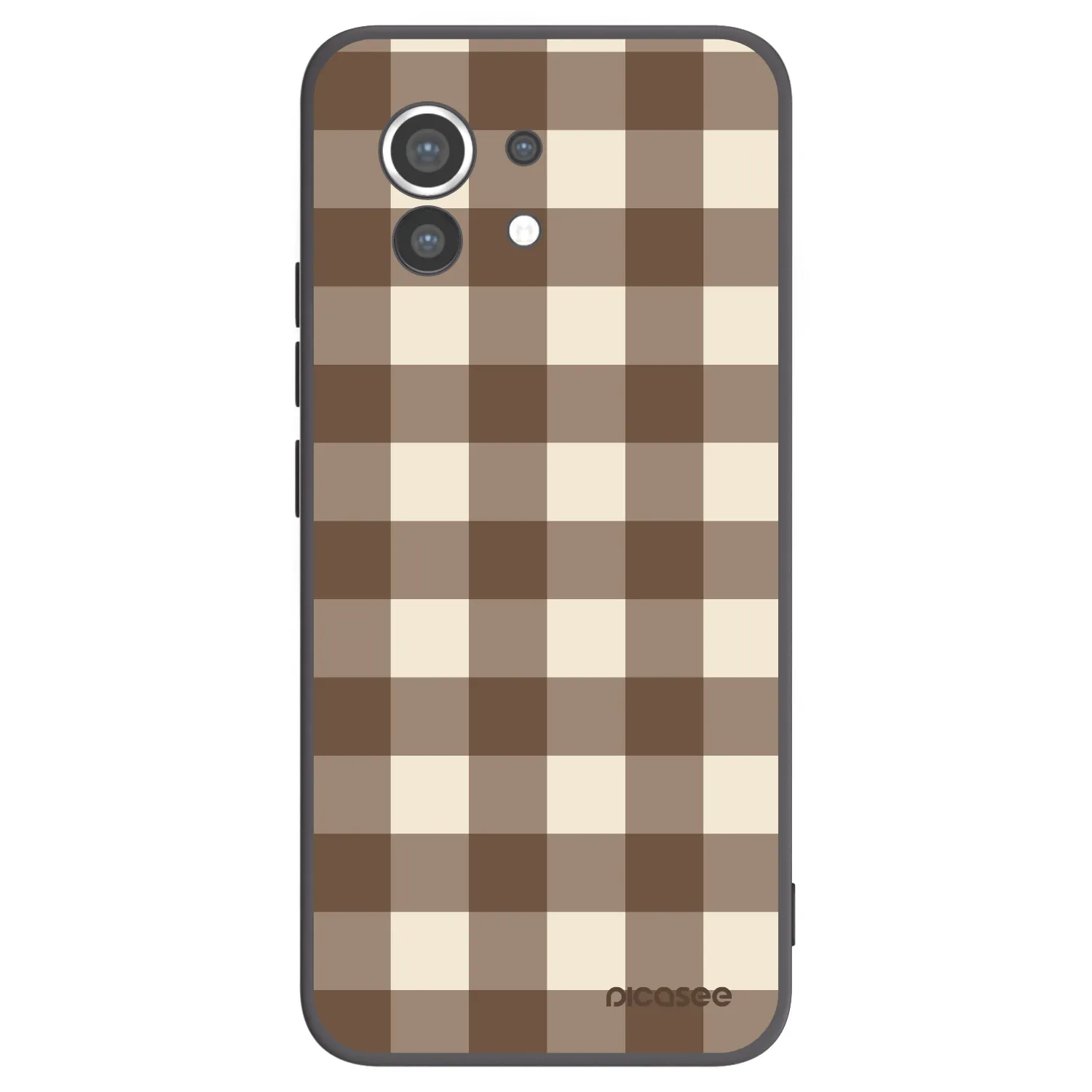 Picasee crna silikonska maskica za Xiaomi Mi 11 - Brown grid