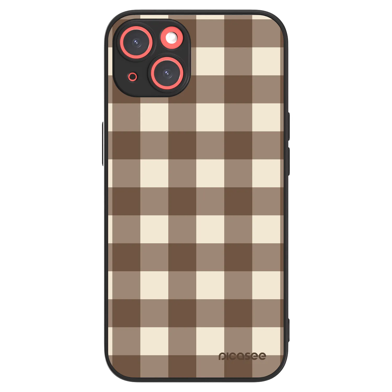 Picasee ULTIMATE CASE za Apple iPhone 13 - Brown grid