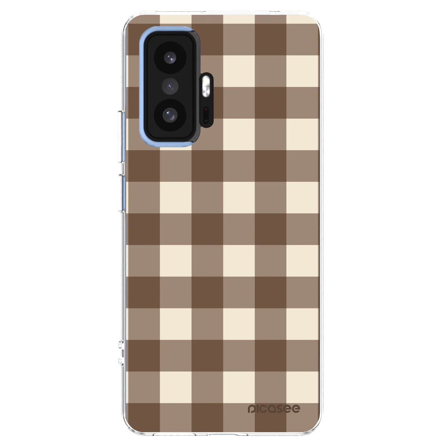 Picasee silikonska prozirna maskica za Xiaomi 11T Pro - Brown grid