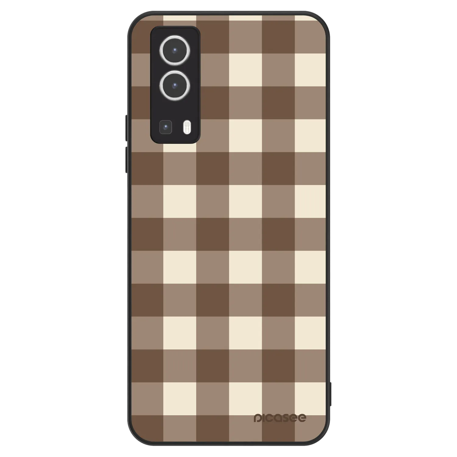 Picasee ULTIMATE CASE za Vivo Y72 5G - Brown grid