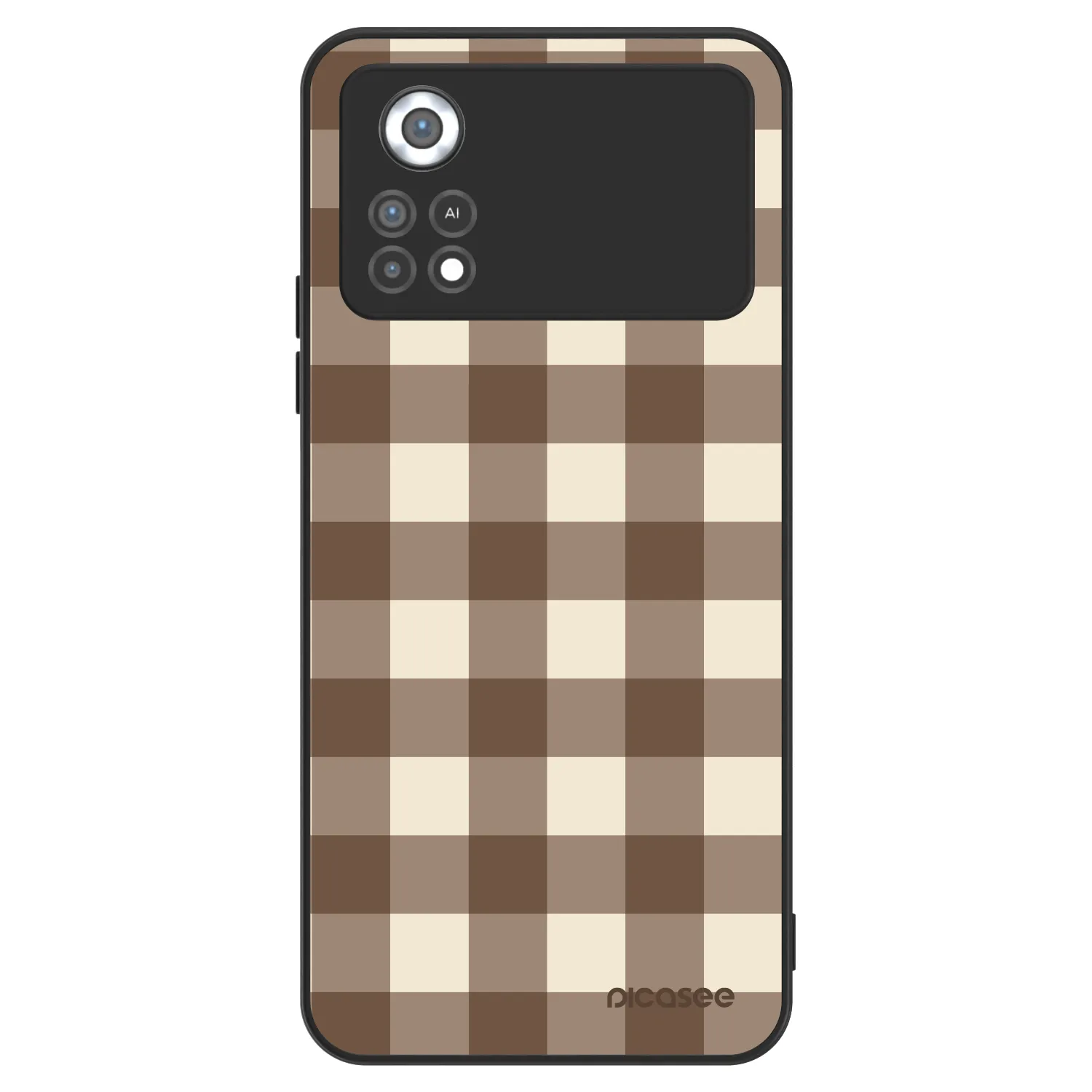 Picasee ULTIMATE CASE za Xiaomi Poco X4 Pro 5G - Brown grid