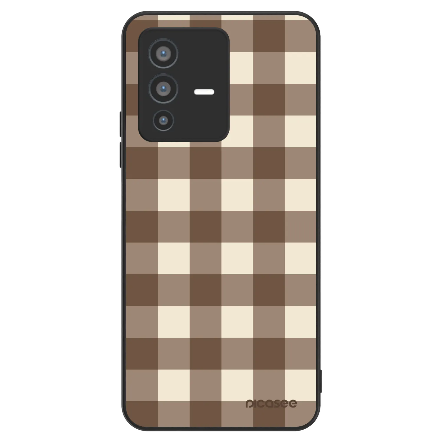 Picasee ULTIMATE CASE za Vivo V23 5G - Brown grid