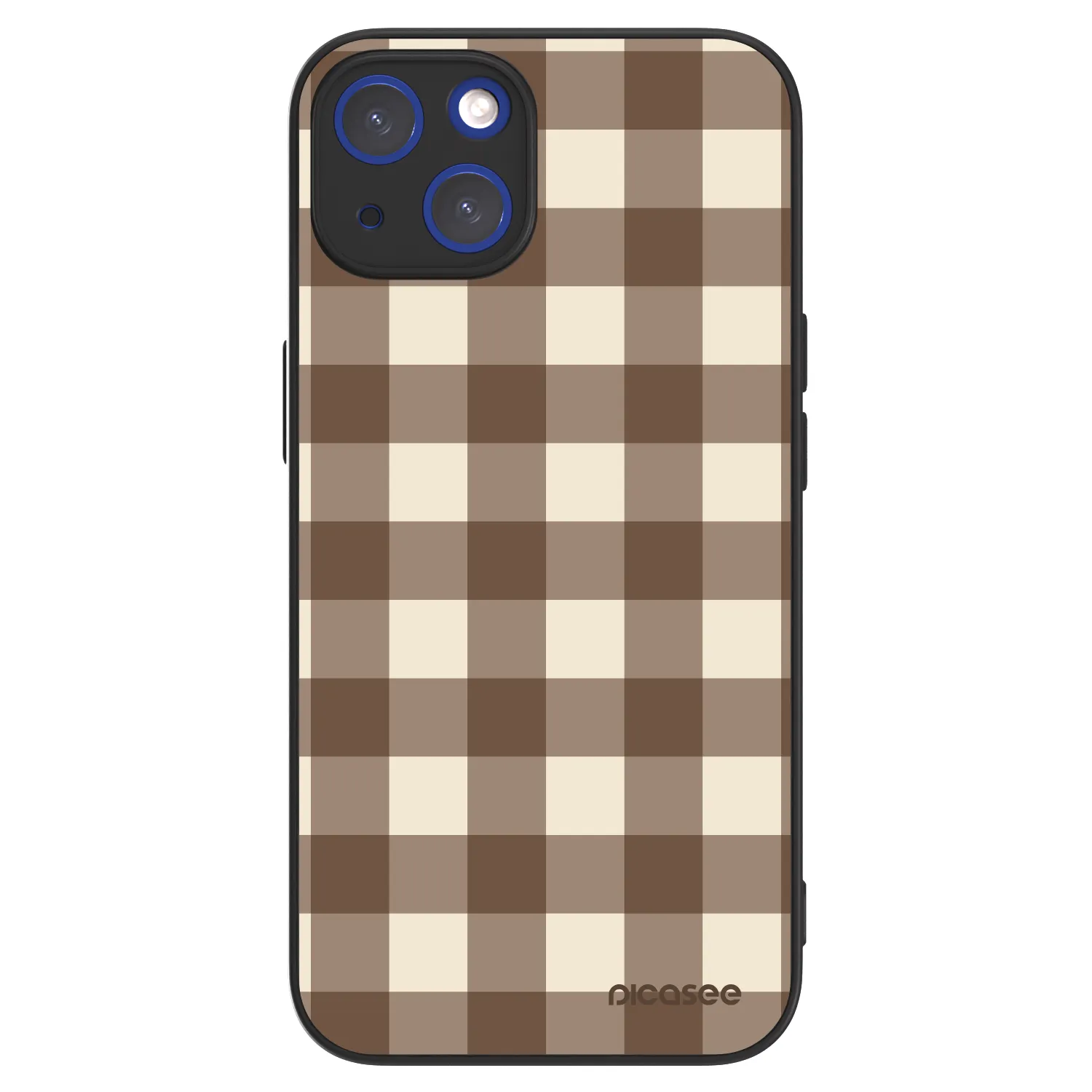 Picasee ULTIMATE CASE MagSafe za Apple iPhone 14 - Brown grid