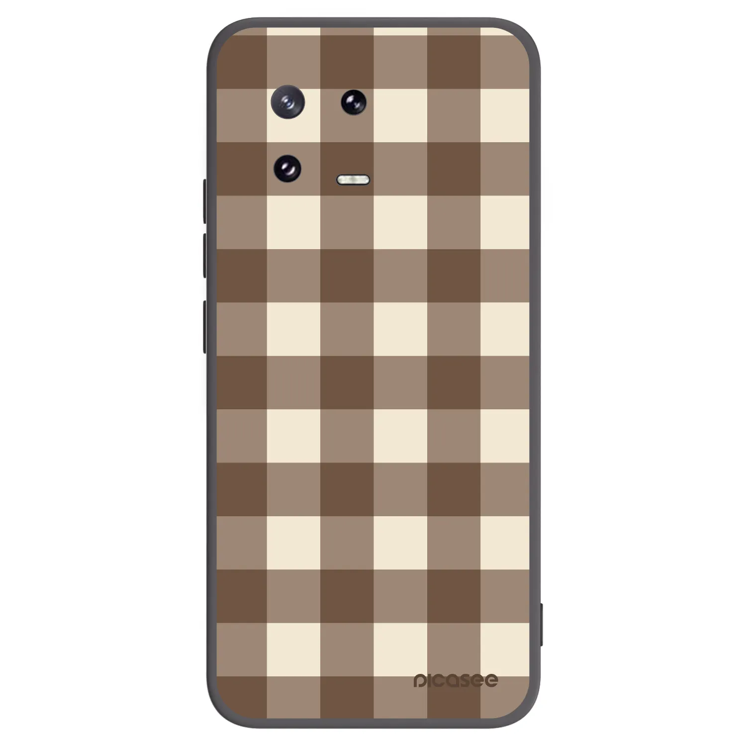 Picasee crna silikonska maskica za Xiaomi 13 Pro - Brown grid